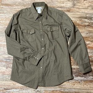 Wrangler Wrancher Button Down Pearl Snap